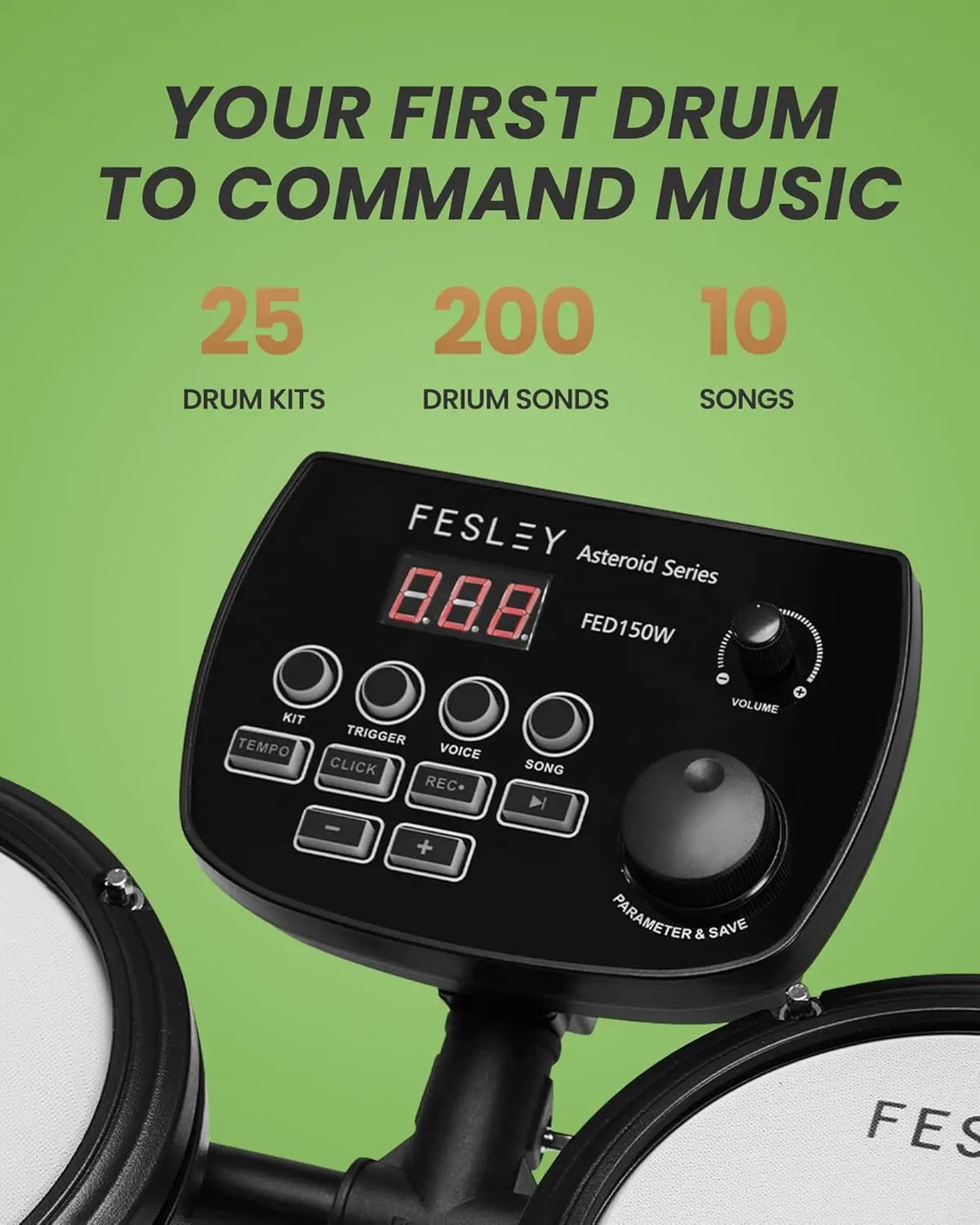 Electronic drum set with adjustable volume and tempo controls - Circuit Hub Central