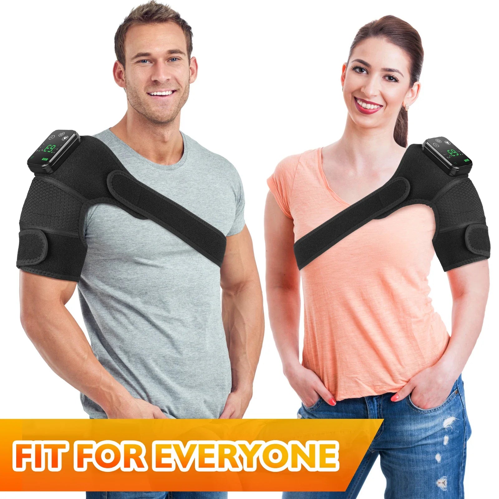 Thermal Knee Massager 3 In Heating Pad Electric Vibration