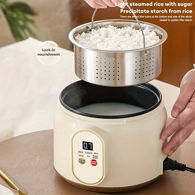 1.8L Electric Rice Cooker Portable MultiCooker Household Rice Pot Non-Stick Smart Cooking Machine - Circuit Hub Central