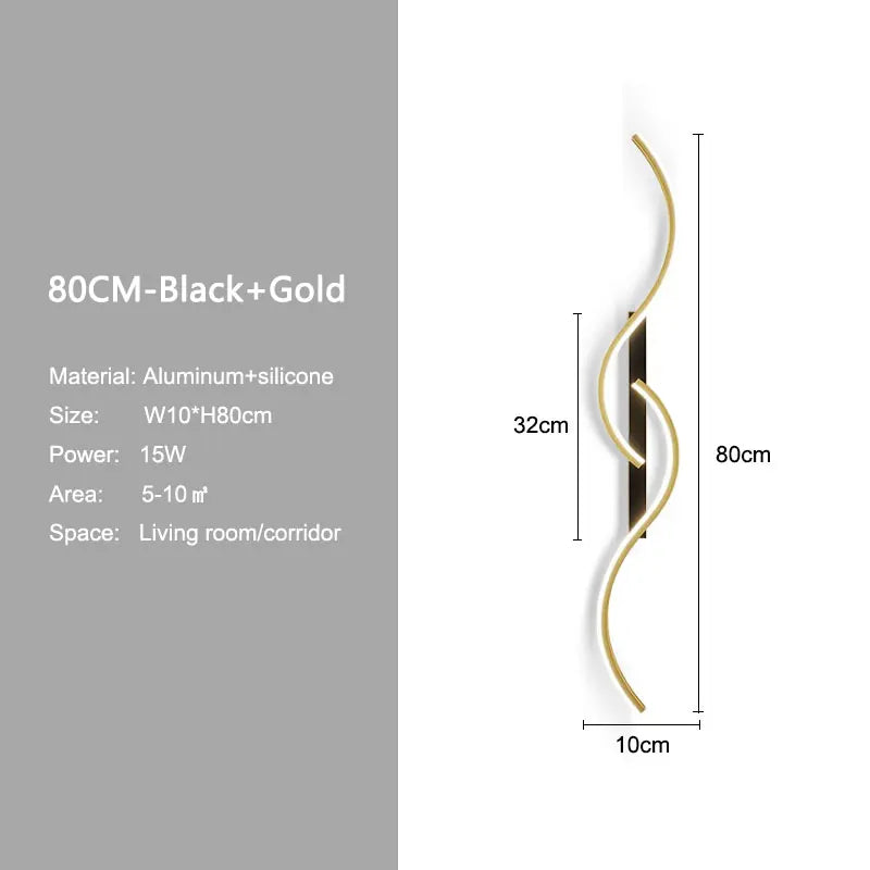 Minimalist LED Wall Lamp Decor for Sofa Background Interior Wall Light