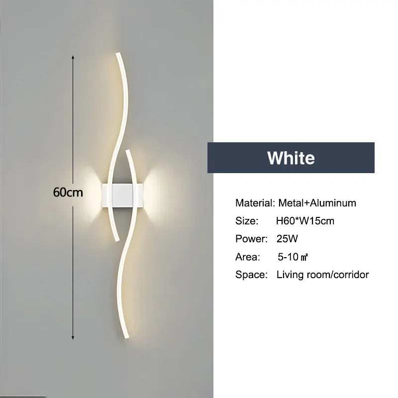 Minimalist LED Wall Lamp Decor for Sofa Background Interior Wall Light
