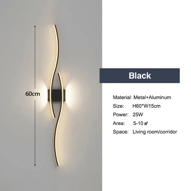 Minimalist LED Wall Lamp Decor for Sofa Background Interior Wall Light