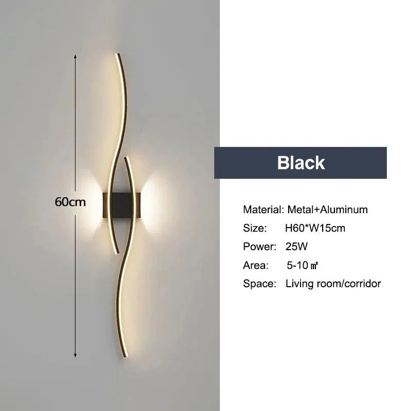 Minimalist LED Wall Lamp Decor for Sofa Background Interior Wall Light