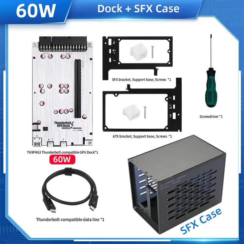 Thunderbolt compatible GPU Dock Laptop to External Graphic Video Card