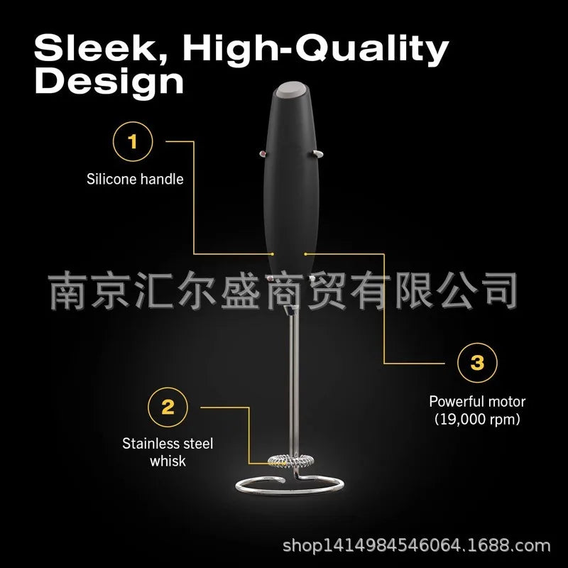 Electric Milk Frother Handheld Mini Foamer Coffee Maker Egg Beater for Chocolate Cappuccino Stirrer - Circuit Hub Central