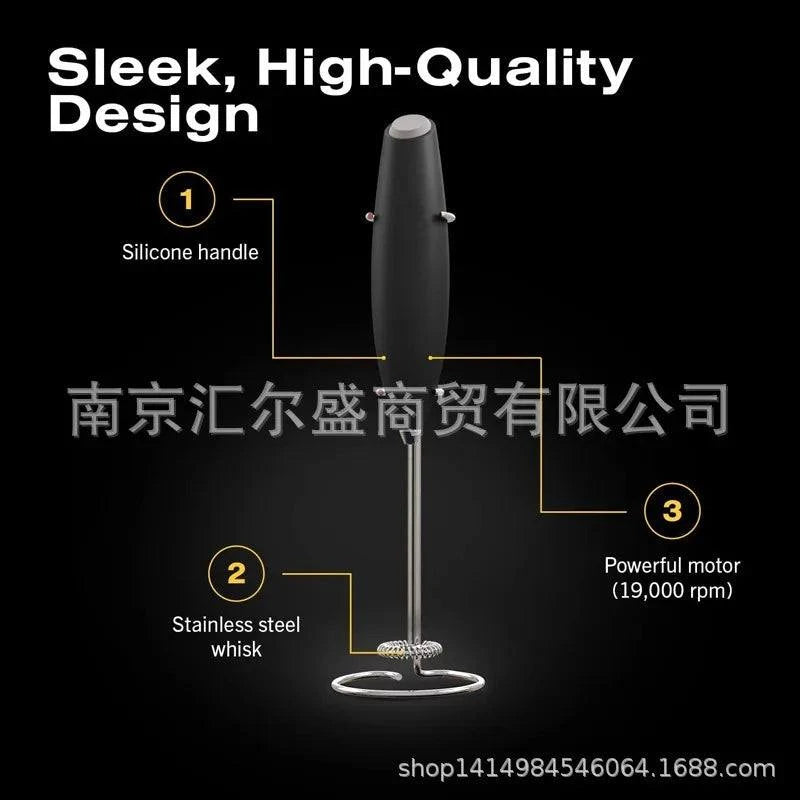 Electric Milk Frother Handheld Mini Foamer Coffee Maker Egg Beater for Chocolate Cappuccino Stirrer - Circuit Hub Central