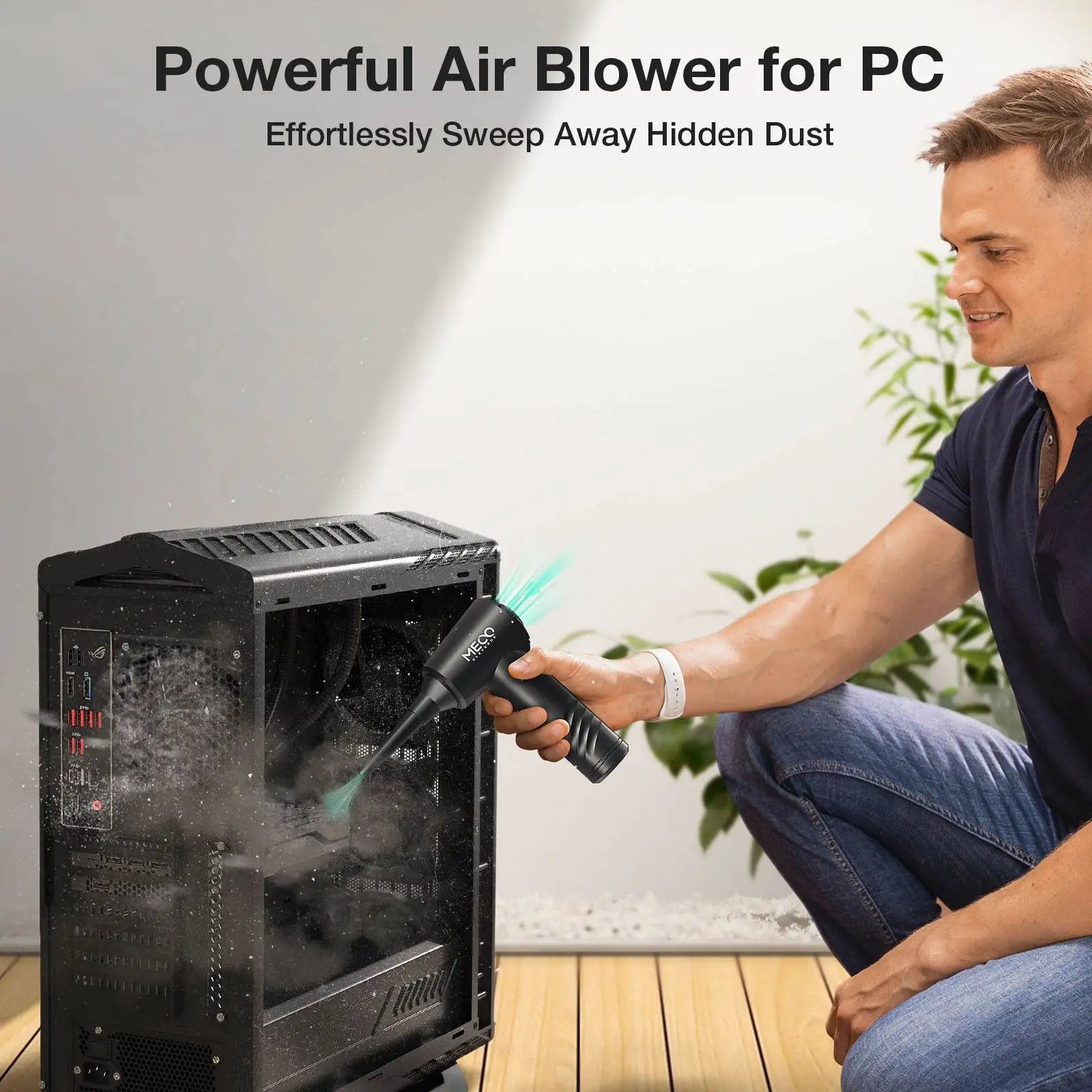 Compressed Air Duster and Vacuum 2 in 1 Electric Air Blower