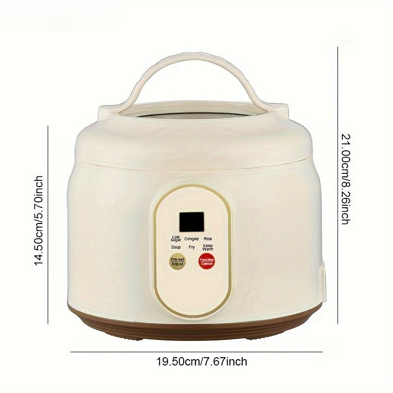 1.8L Electric Rice Cooker Portable MultiCooker Household Rice Pot Non-Stick Smart Cooking Machine