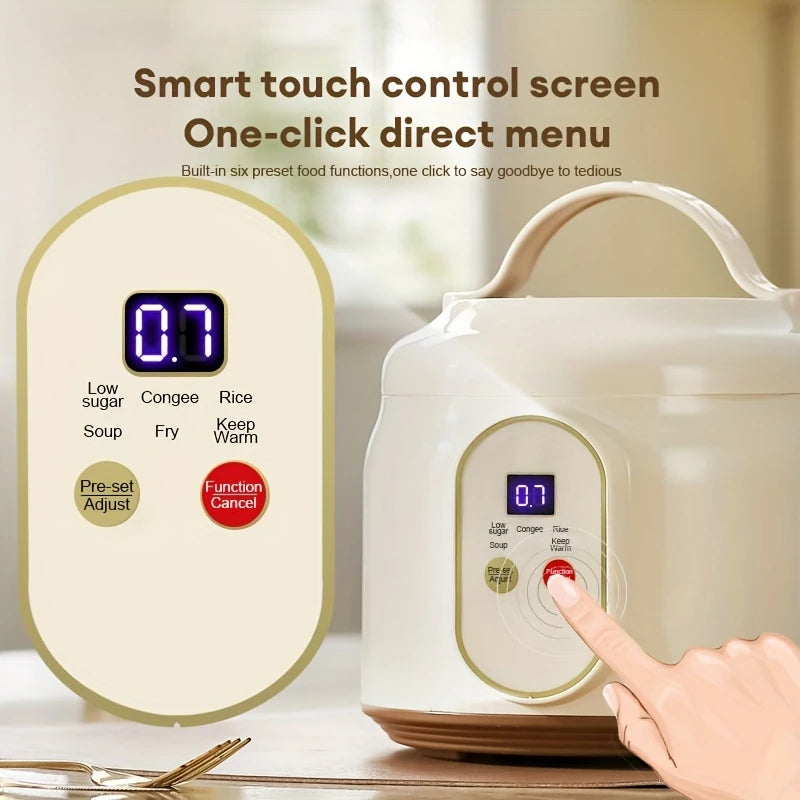1.8L Electric Rice Cooker Portable MultiCooker Household Rice Pot Non-Stick Smart Cooking Machine