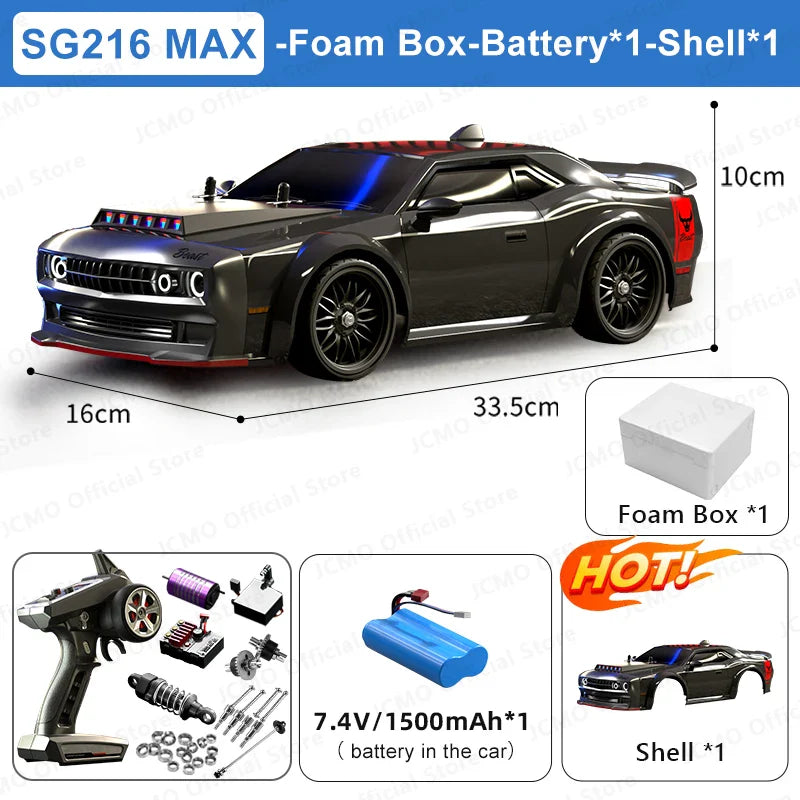 High Speed Remote Control Vehicles Brushless 4WD RC Sports Car