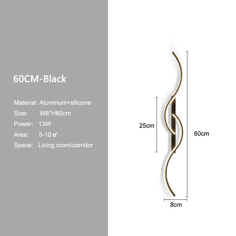 Minimalist LED Wall Lamp Decor for Sofa Background Interior Wall Light