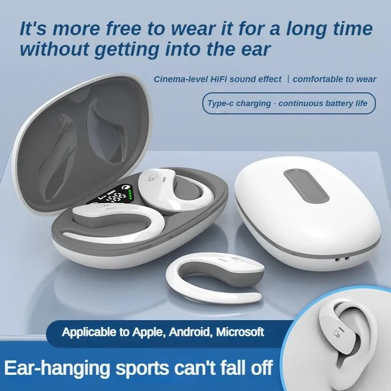 Bone Conduction Sports Bluetooth Headset TWS Wireless Headphones IPX5 Waterproof Earbuds With Mic - Circuit Hub Central