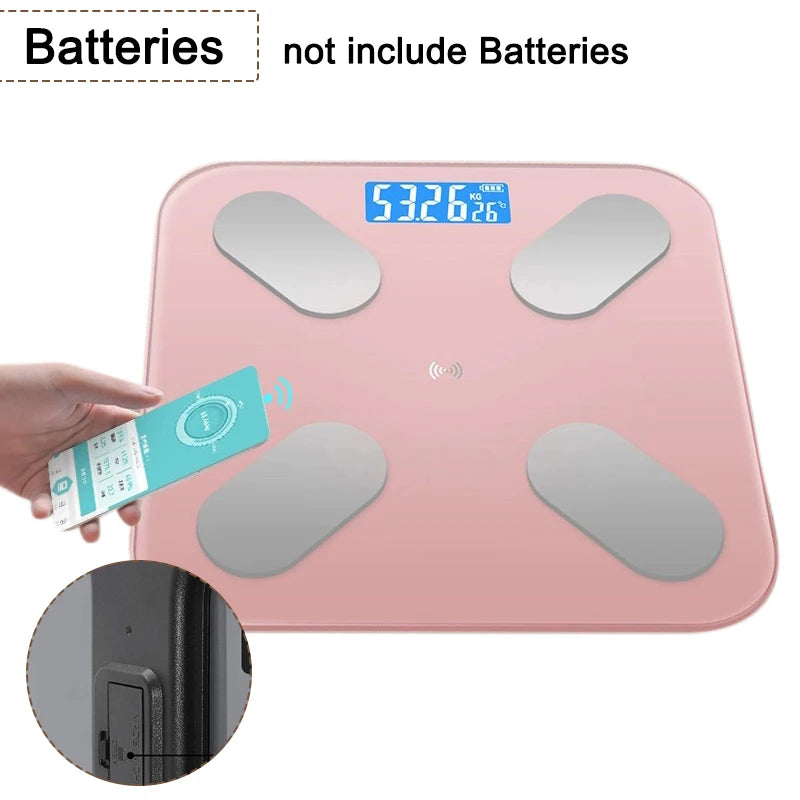 Smart Body Fat Scale Wireless Digital Bathroom Scale Bluetooth Electronic Scale with Smartphone App - Circuit Hub Central