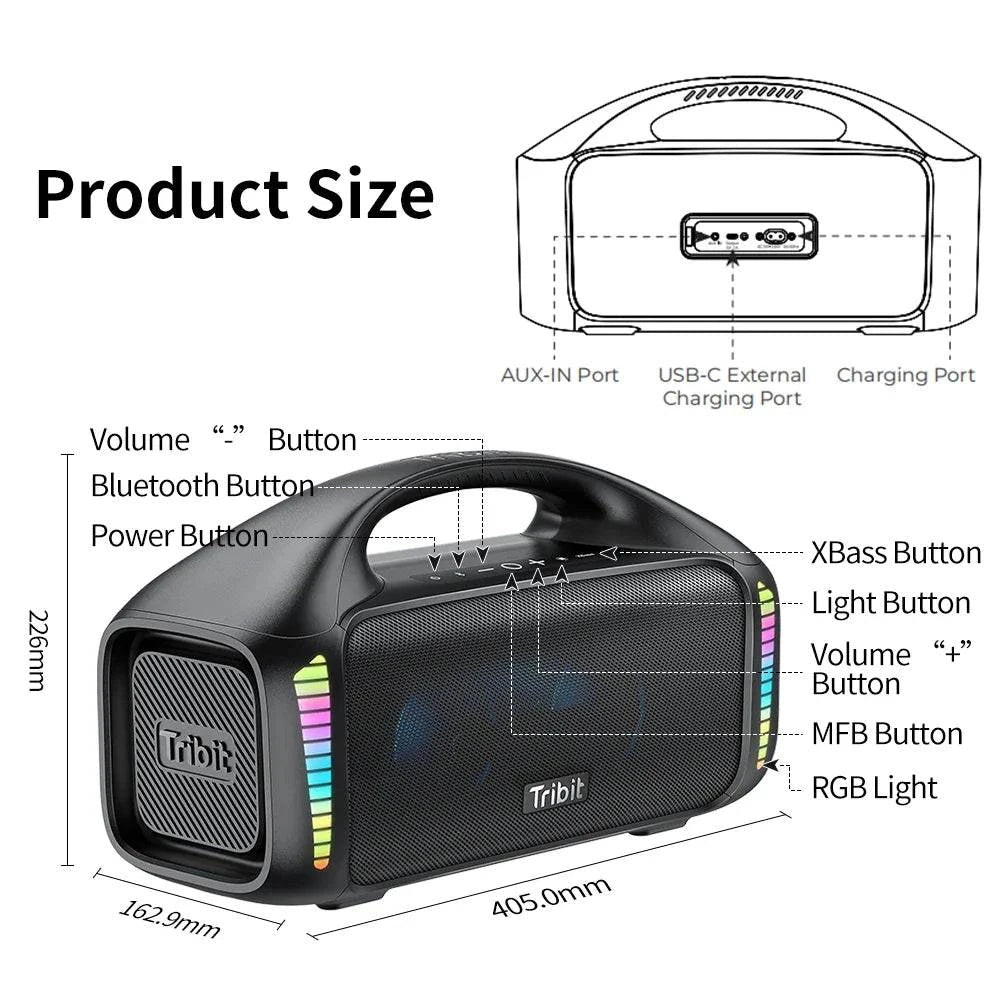 Portable Bluetooth Speaker 90W StormBox Blast Outdoor Wireless Speaker - Circuit Hub Central