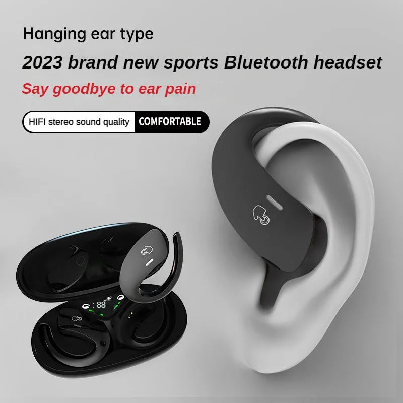 Bone Conduction Sports Bluetooth Headset TWS Wireless Headphones IPX5 Waterproof Earbuds With Mic - Circuit Hub Central
