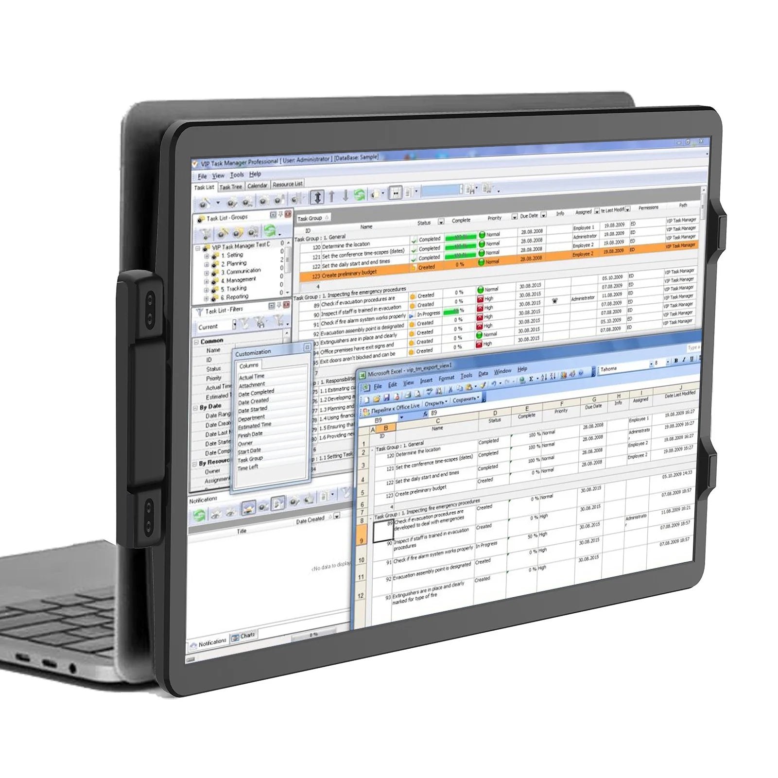 14 6 Inch LCD Laptop Monitor Foldable Screen For Conference