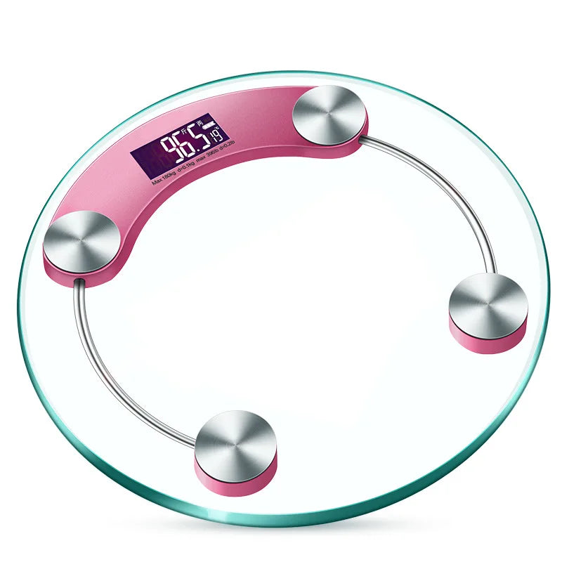 Round Shape Digital Body Weight Scale High-Definition LCD Display Bathroom Scale - Circuit Hub Central