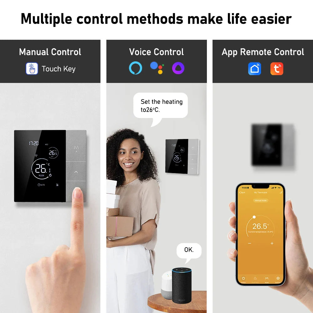 WiFi Thermostat Smart Home Electric Underfloor Heating Temperature