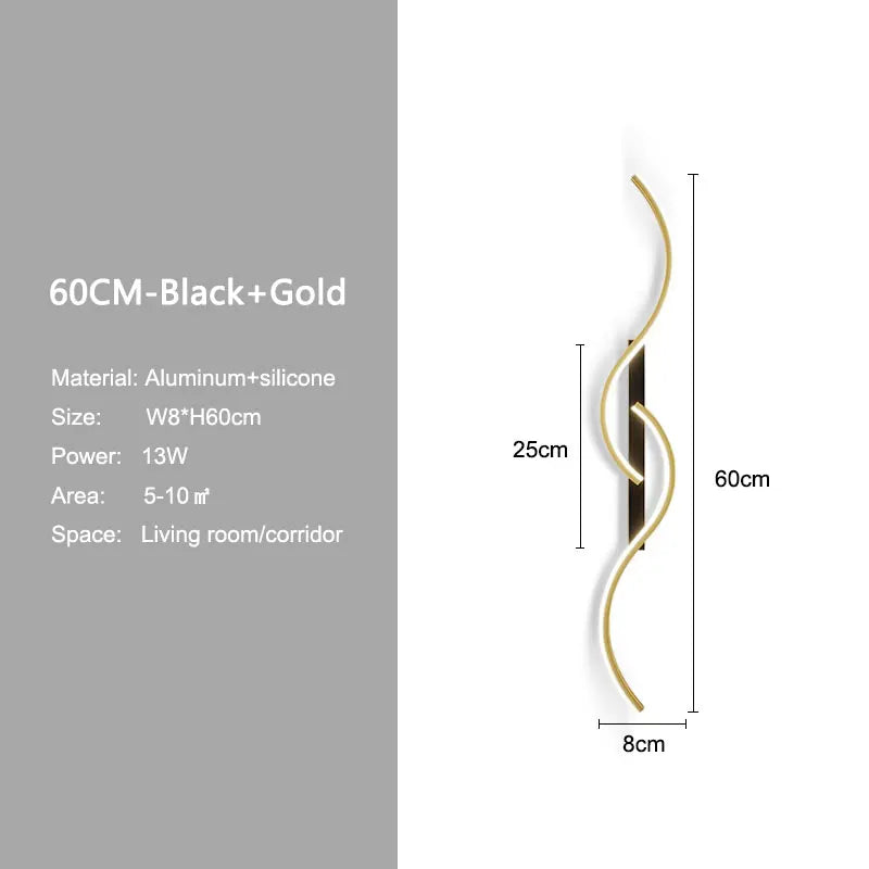 Minimalist LED Wall Lamp Decor for Sofa Background Interior Wall Light