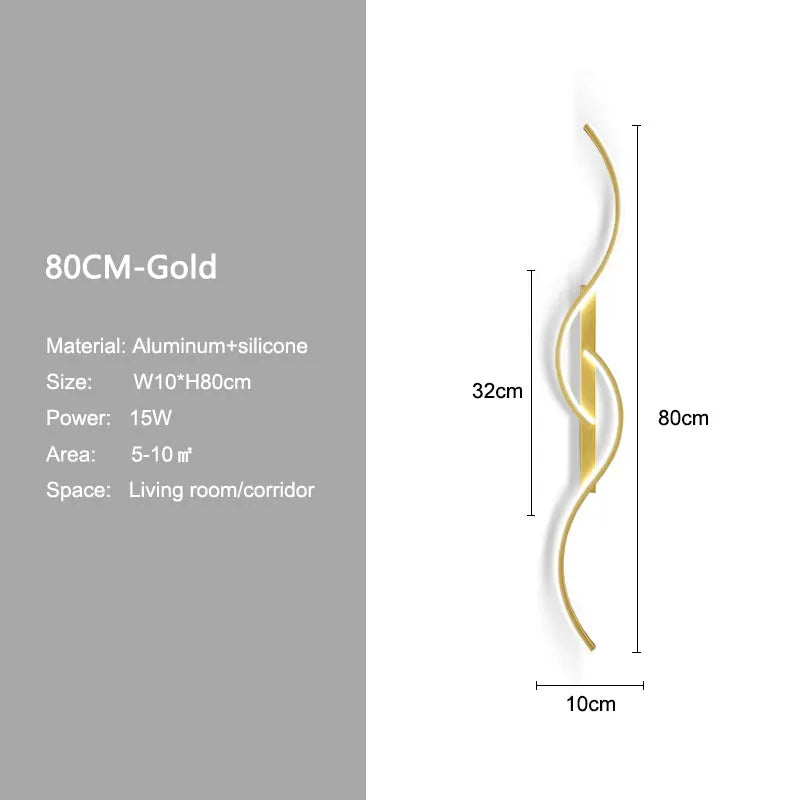 Minimalist LED Wall Lamp Decor for Sofa Background Interior Wall Light
