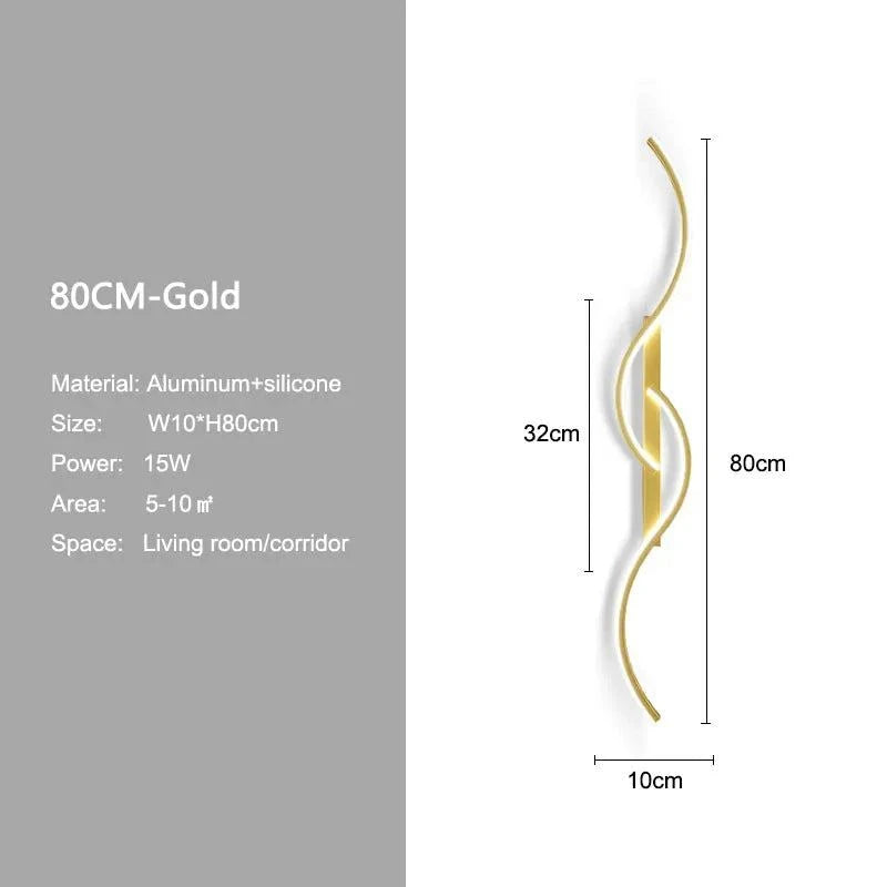 Minimalist LED Wall Lamp Decor for Sofa Background Interior Wall Light