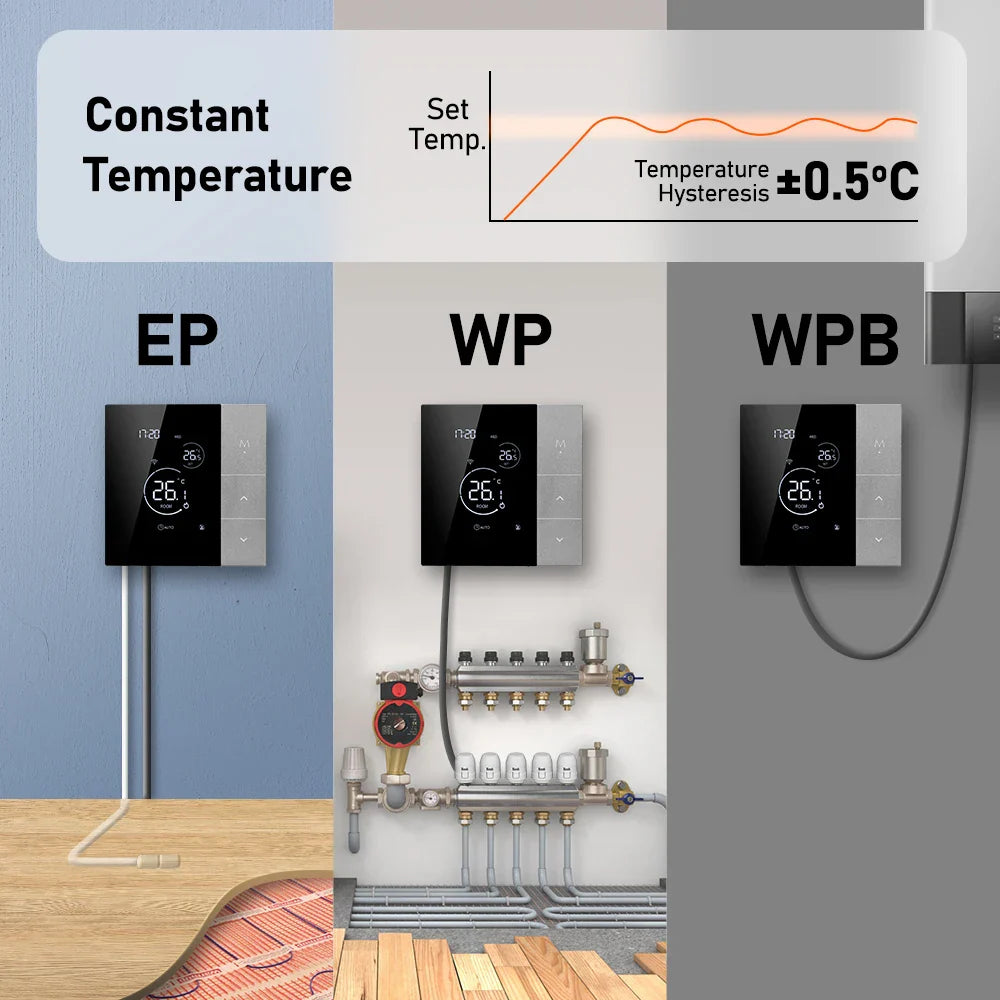 WiFi Thermostat Smart Home Electric Underfloor Heating Temperature