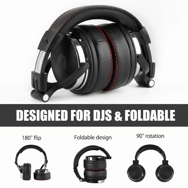 Oneodio Wired Professional Studio Pro 50 DJ Headphones With Microphone Over Ear HiFi Monitor - Circuit Hub Central