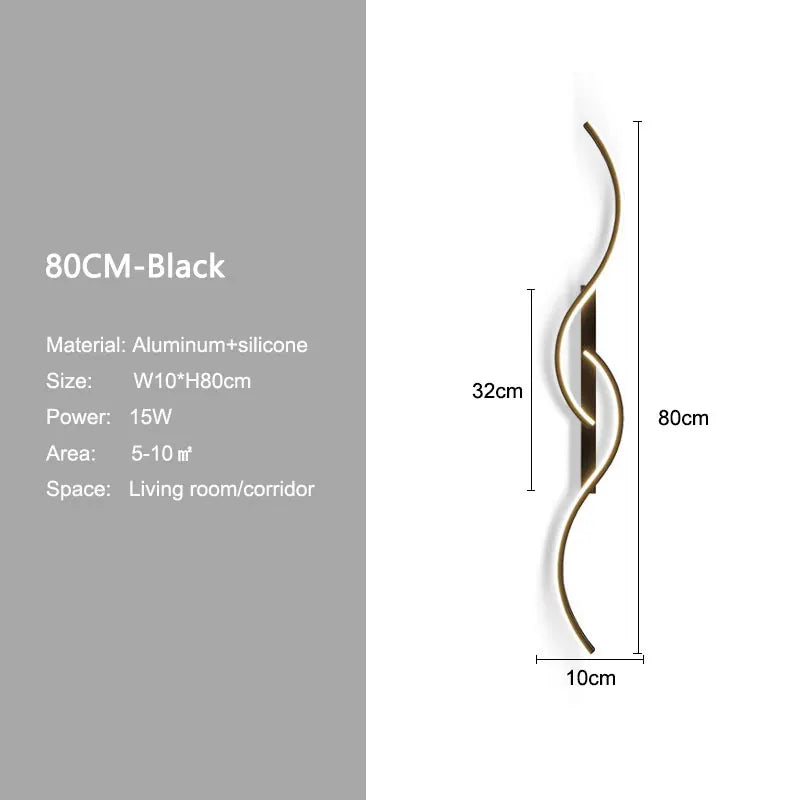 Minimalist LED Wall Lamp Decor for Sofa Background Interior Wall Light