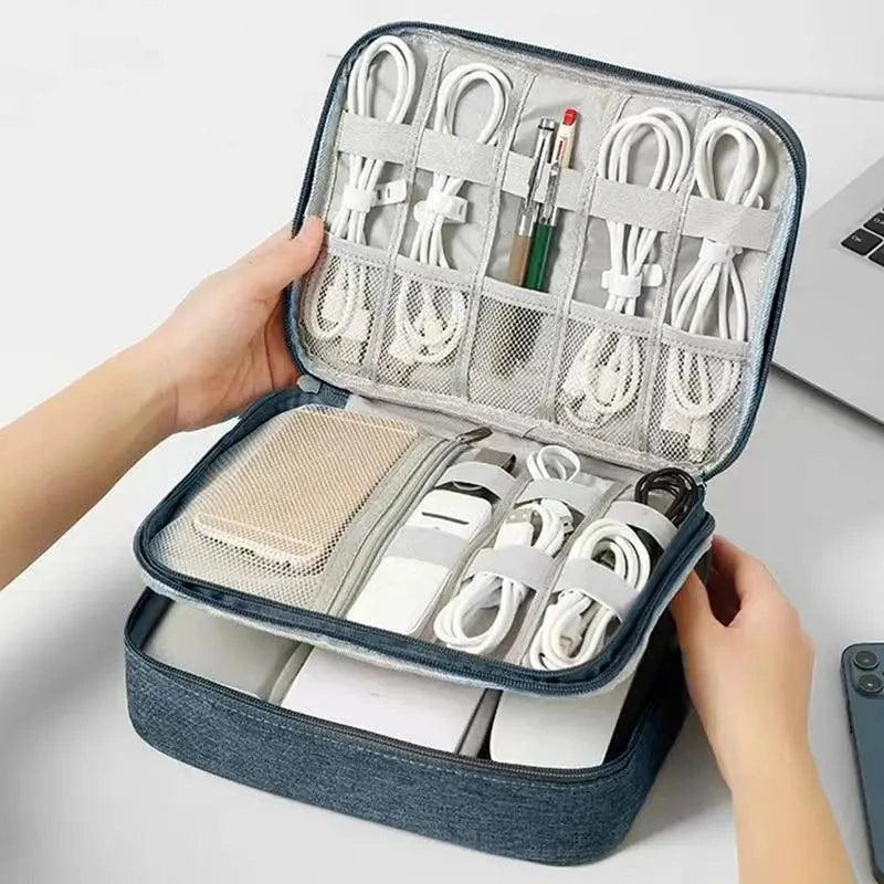 Electronics Organizer Travel Case Compact Waterproof