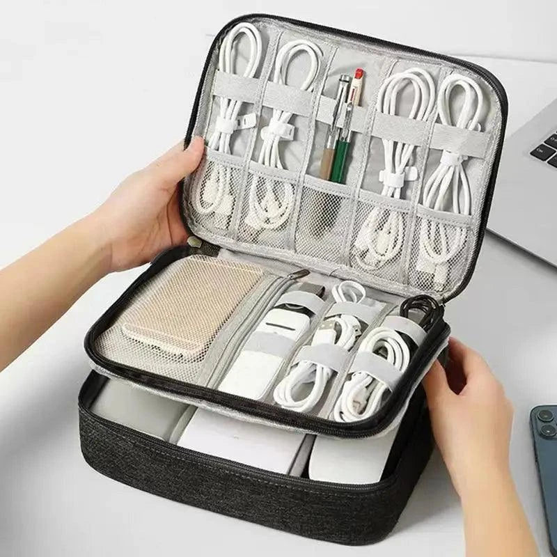 Electronics Organizer Travel Case Compact Waterproof