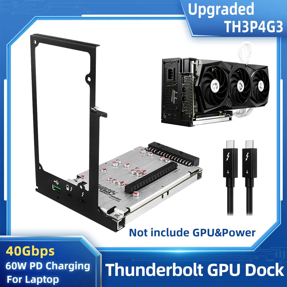 Thunderbolt compatible GPU Dock Laptop to External Graphic Video Card