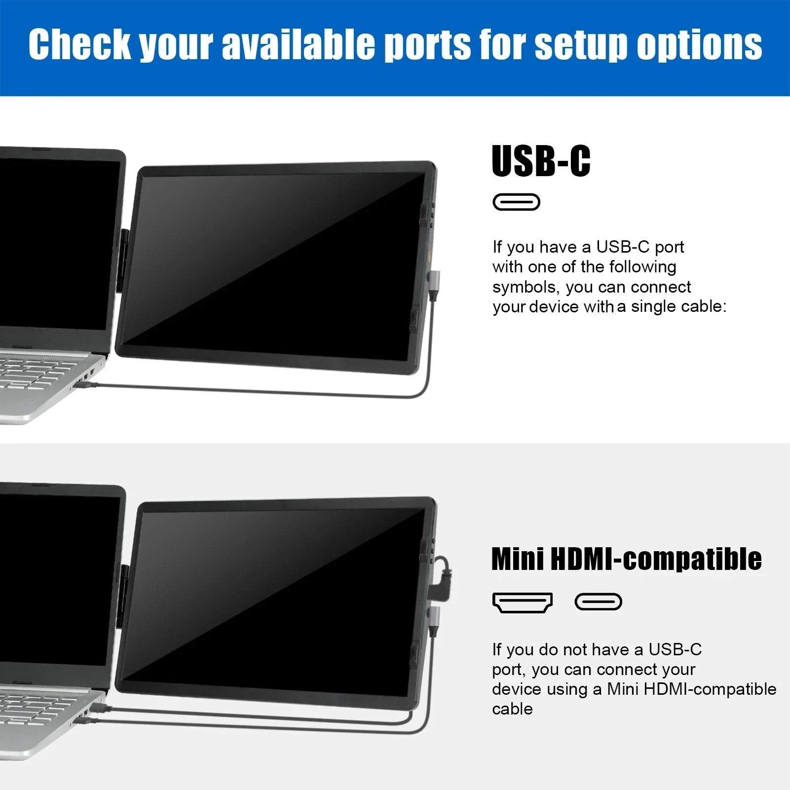 14 6 Inch LCD Laptop Monitor Foldable Screen For Conference