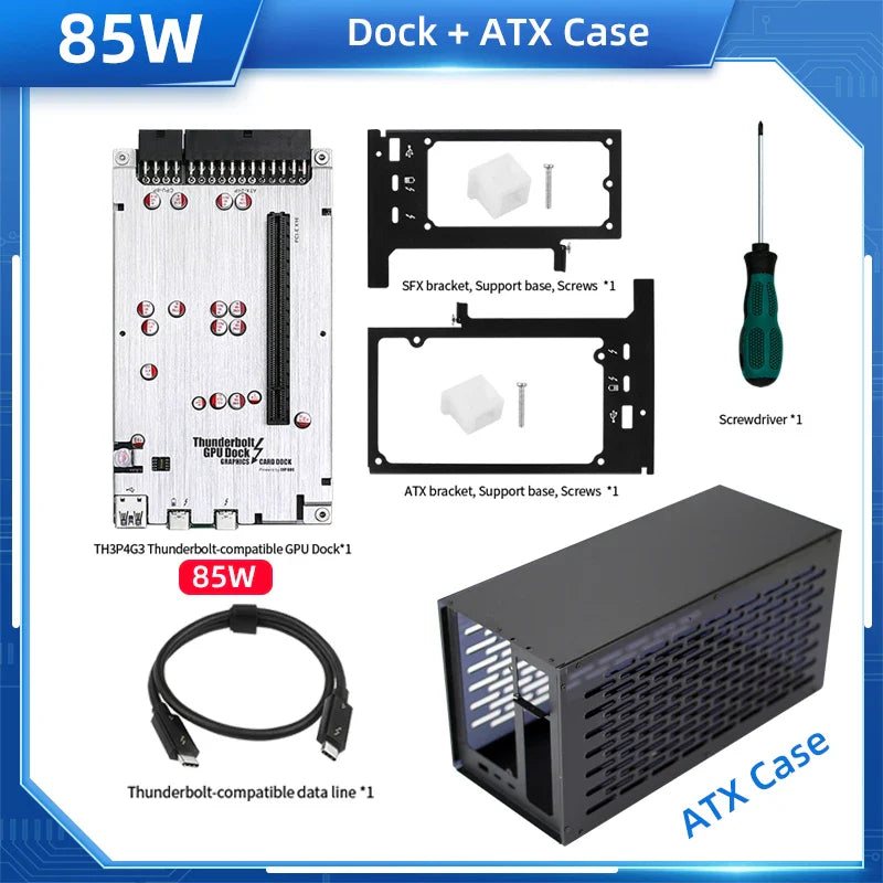 Thunderbolt compatible GPU Dock Laptop to External Graphic Video Card