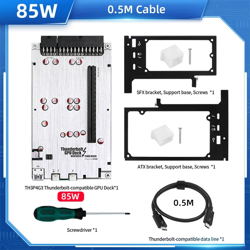 Thunderbolt compatible GPU Dock Laptop to External Graphic Video Card