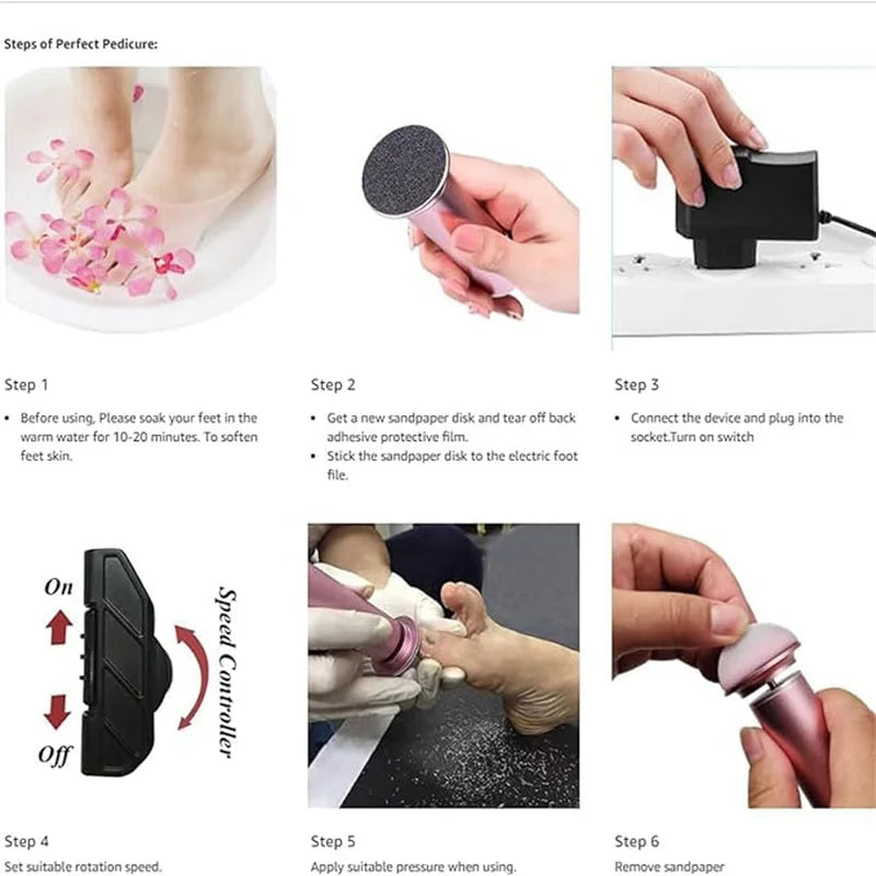 Electric dead skin remover for feet - electric callus remover
