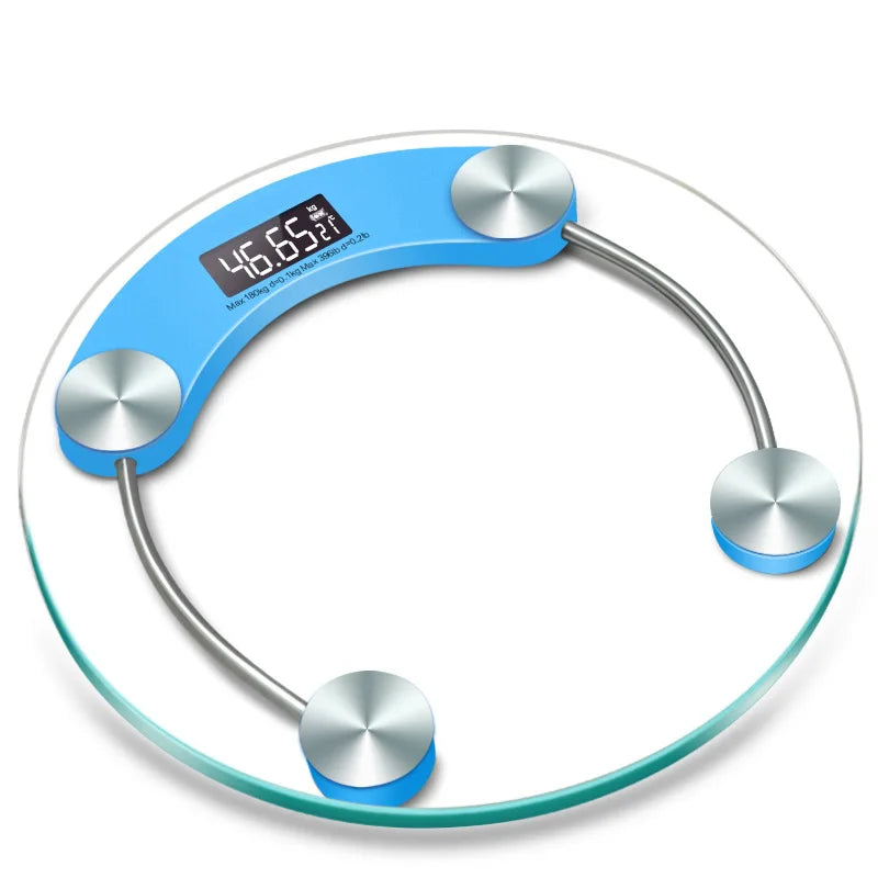 Round Shape Digital Body Weight Scale High-Definition LCD Display Bathroom Scale - Circuit Hub Central