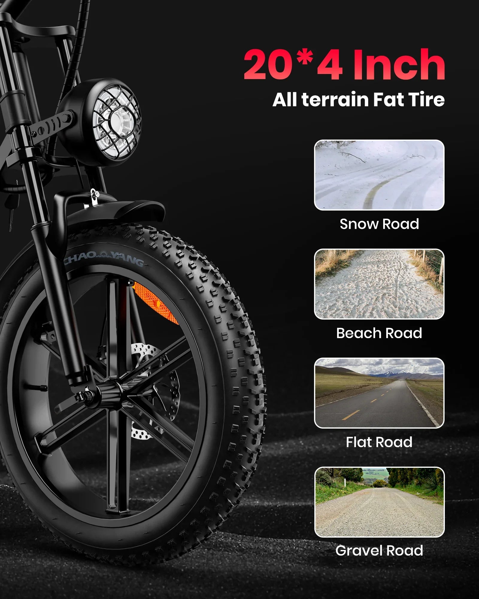 Adults Electric Bike Tire Ebike Electric Mountain Moped For Men