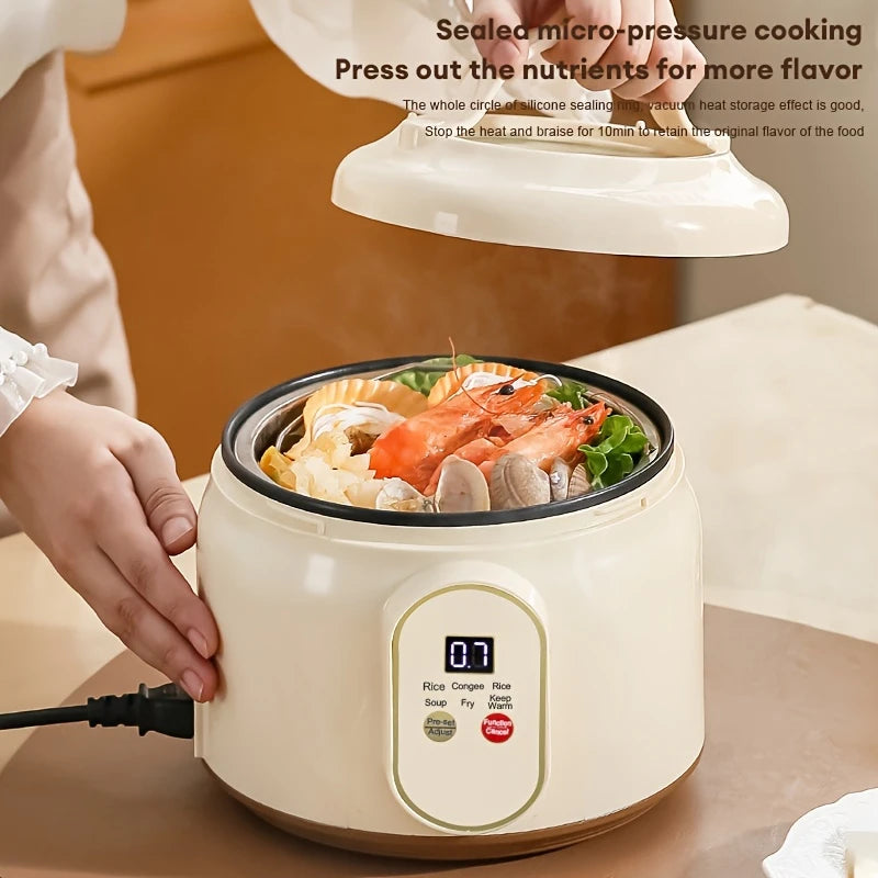 1.8L Electric Rice Cooker Portable MultiCooker Household Rice Pot Non-Stick Smart Cooking Machine