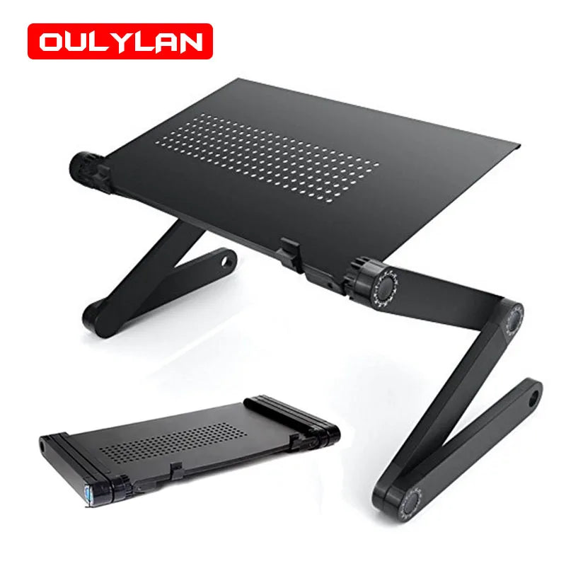 Portable Adjustable Folding Computer Desk Laptop Stand for TV