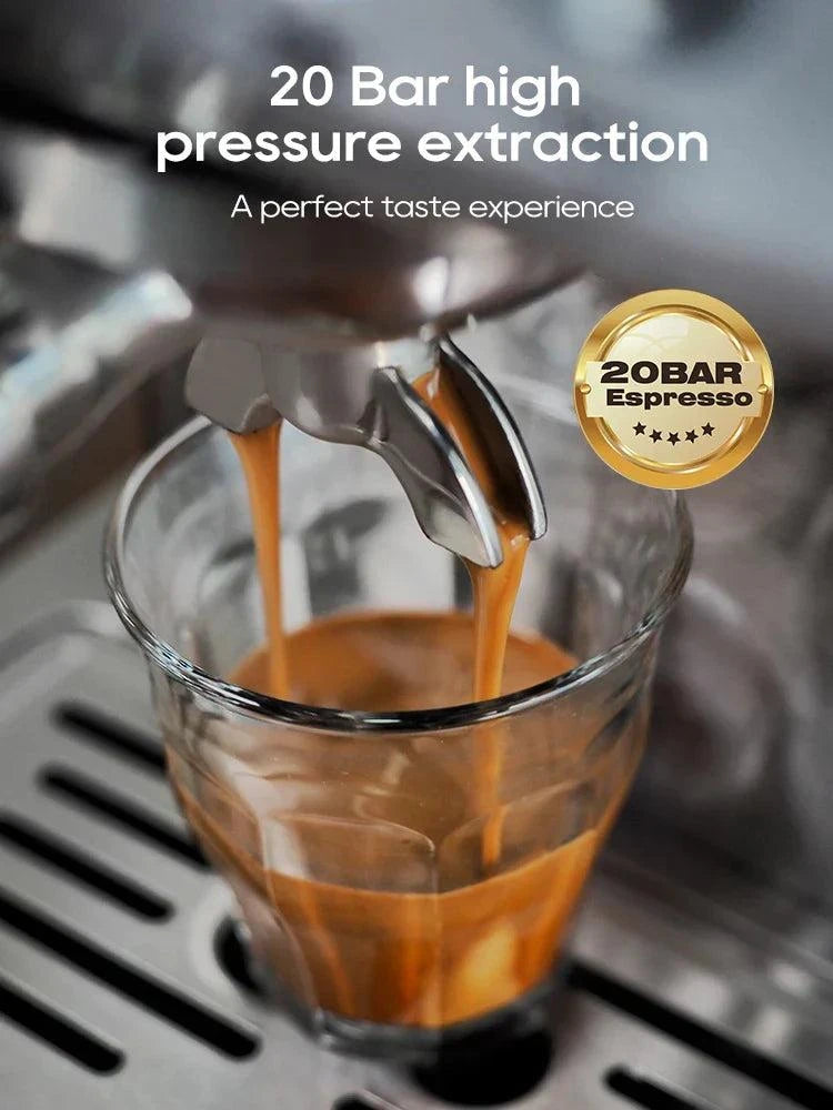 HiBREW 20Bar Semi Automatic Espresso Cold and Hot Coffee Machine