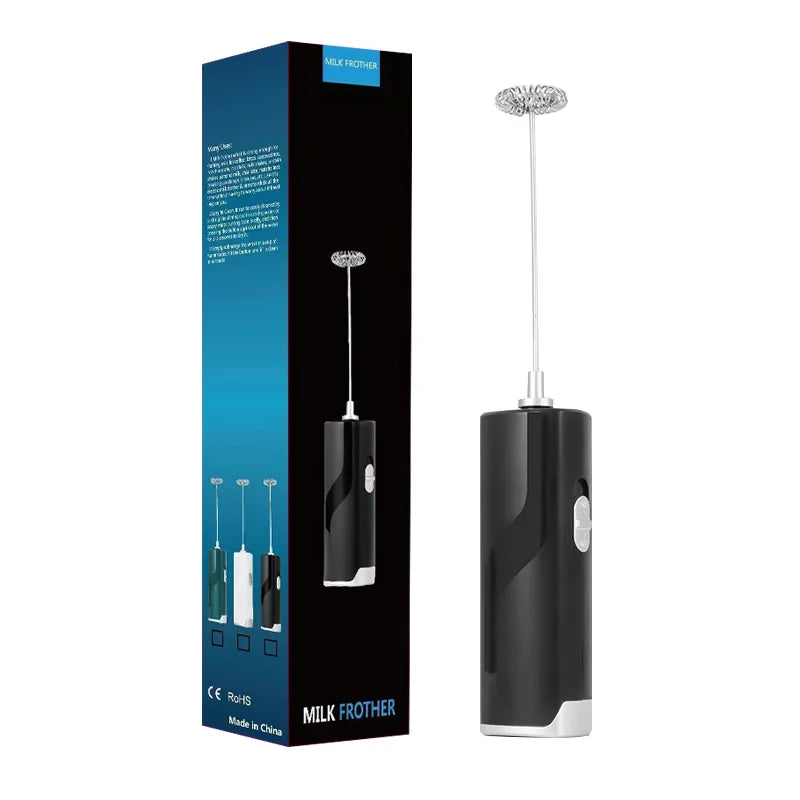 Electric Milk Frother Handheld Mini Foamer Coffee Maker Egg Beater for Chocolate Cappuccino Stirrer - Circuit Hub Central