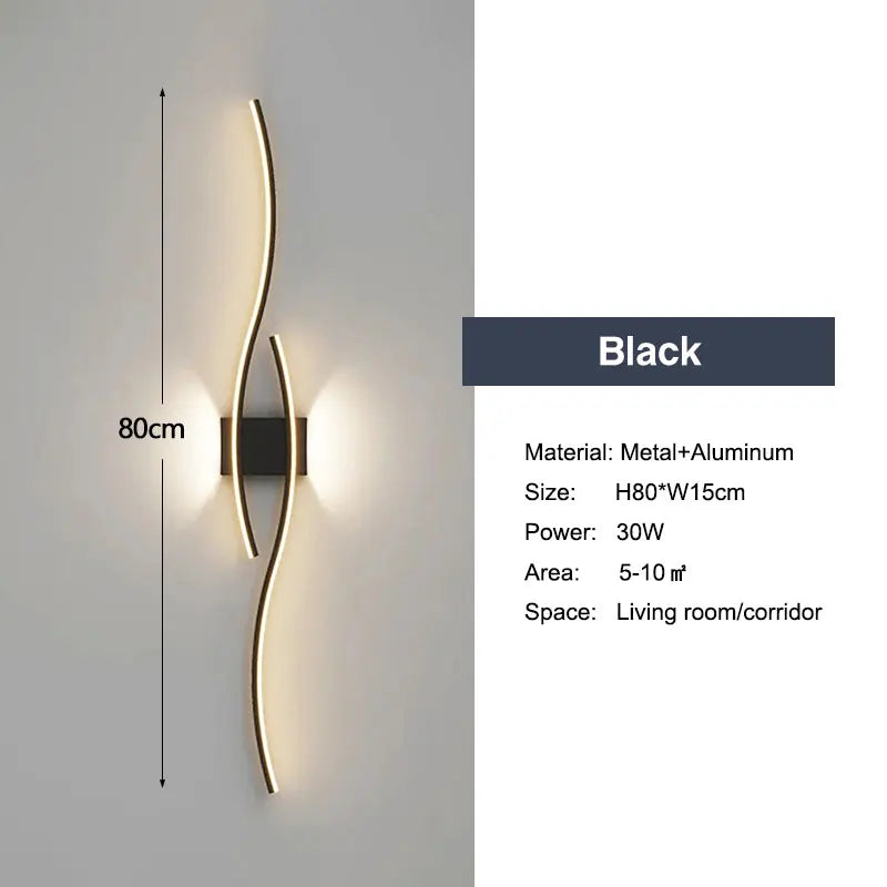Minimalist LED Wall Lamp Decor for Sofa Background Interior Wall Light