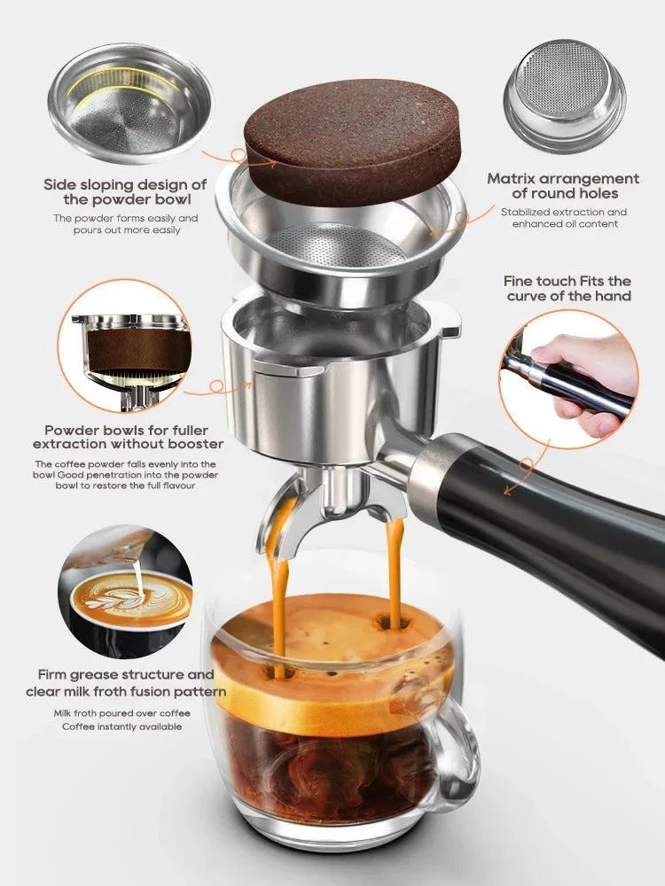 HiBREW 20Bar Semi Automatic Espresso Cold and Hot Coffee Machine