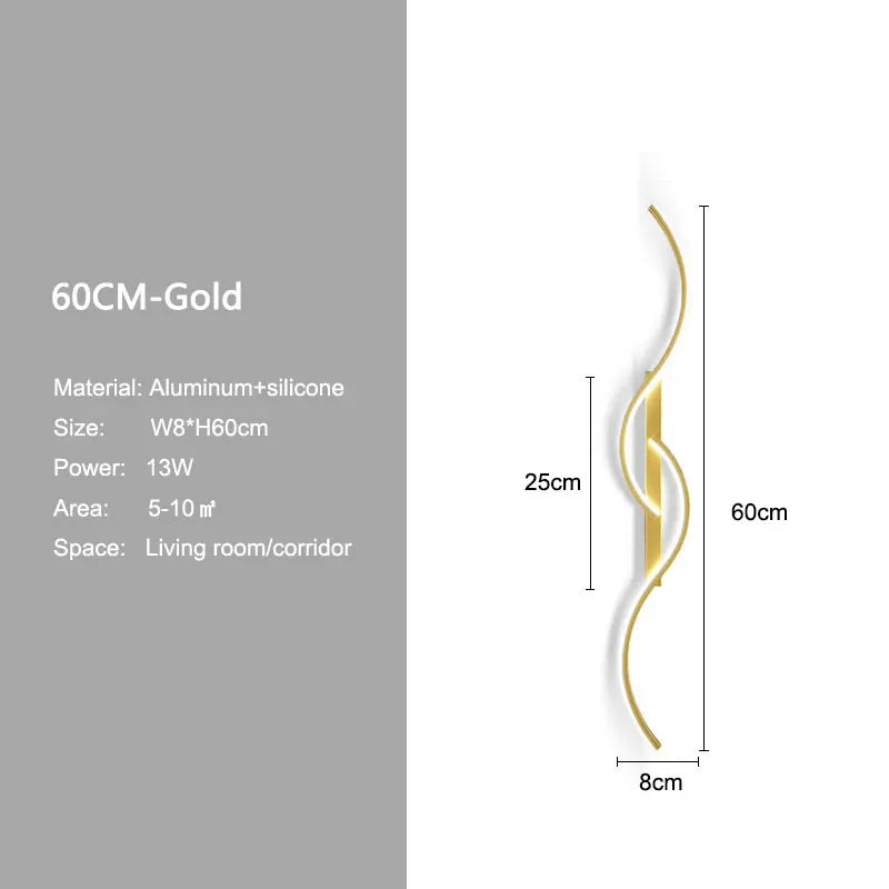 Minimalist LED Wall Lamp Decor for Sofa Background Interior Wall Light