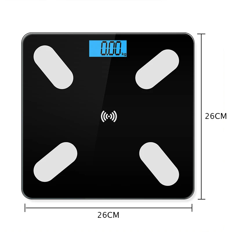 Smart Body Fat Scale Wireless Digital Bathroom Scale Bluetooth Electronic Scale with Smartphone App - Circuit Hub Central