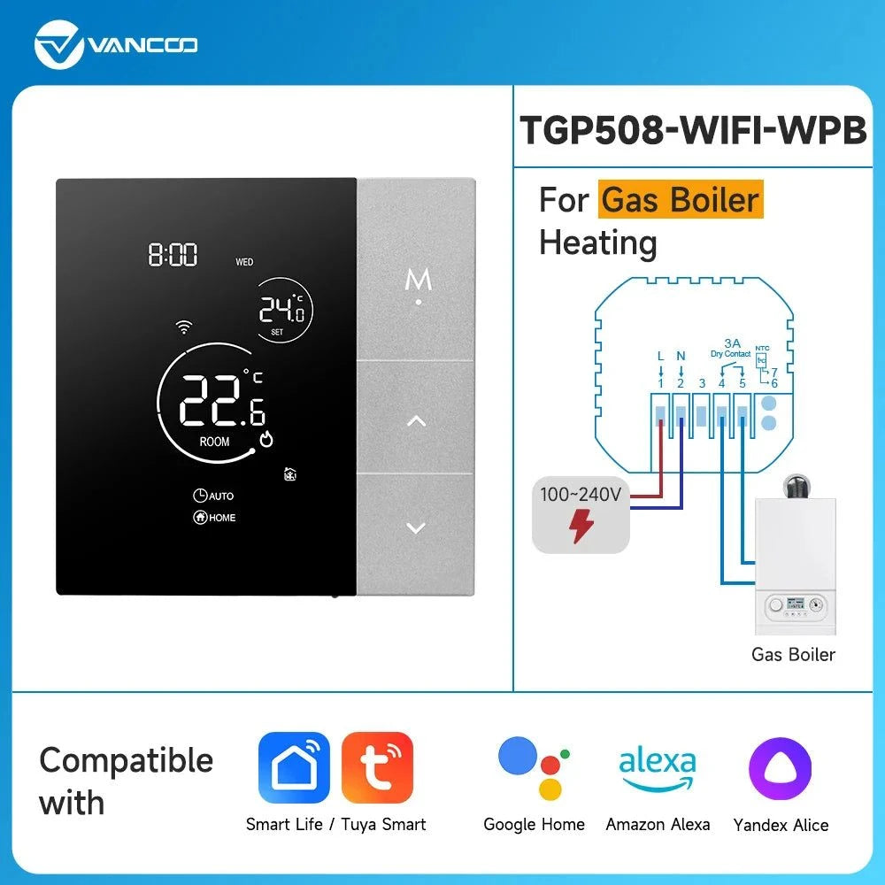 WiFi Thermostat Smart Home Electric Underfloor Heating Temperature