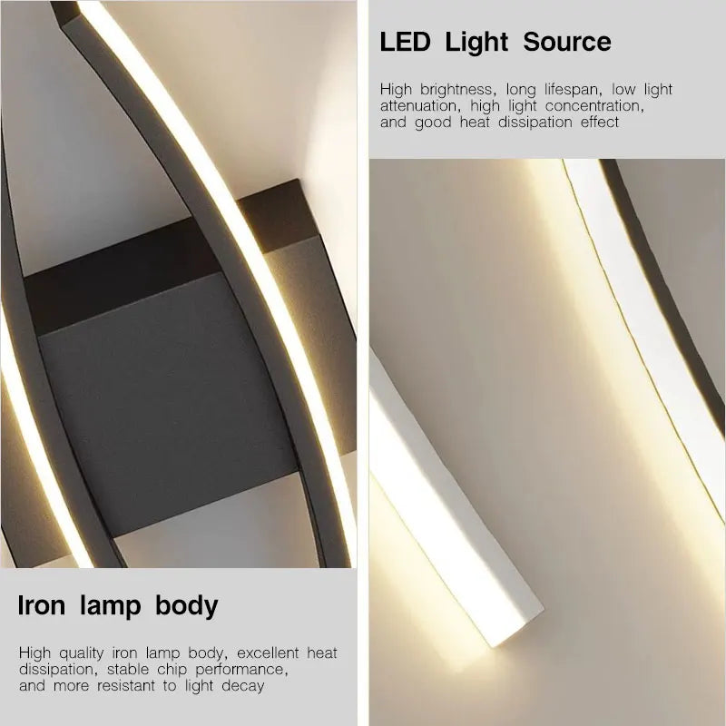 Minimalist LED Wall Lamp Decor for Sofa Background Interior Wall Light