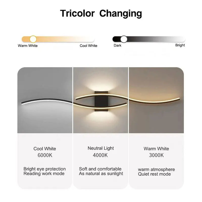 Minimalist LED Wall Lamp Decor for Sofa Background Interior Wall Light