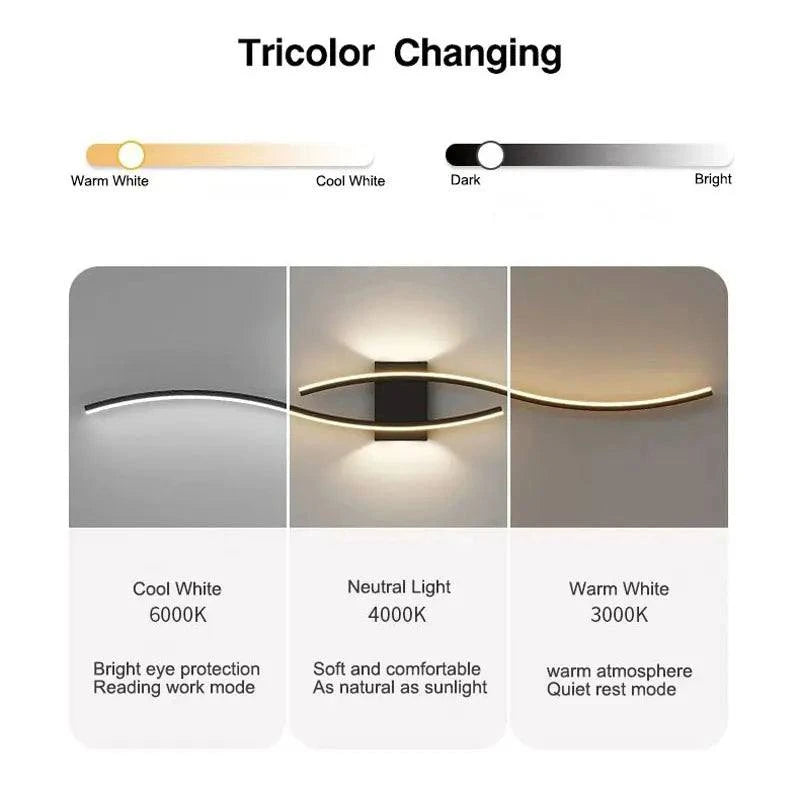 Minimalist LED Wall Lamp Decor for Sofa Background Interior Wall Light
