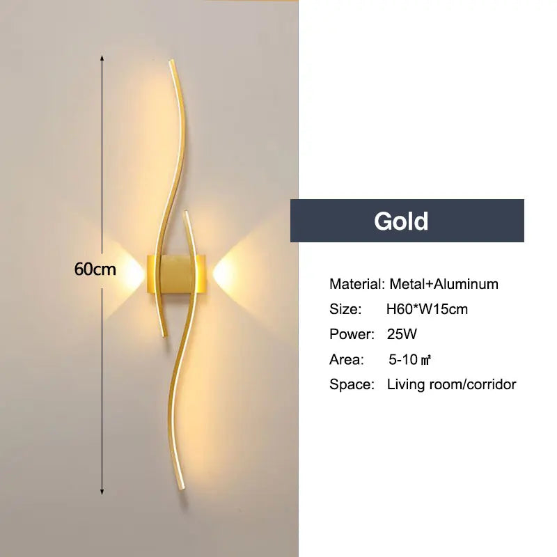Minimalist LED Wall Lamp Decor for Sofa Background Interior Wall Light